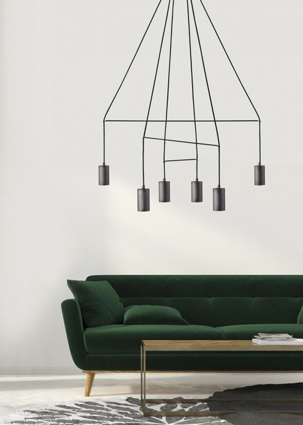 Pakabinamas šviestuvas IMBRIA BLACK 6